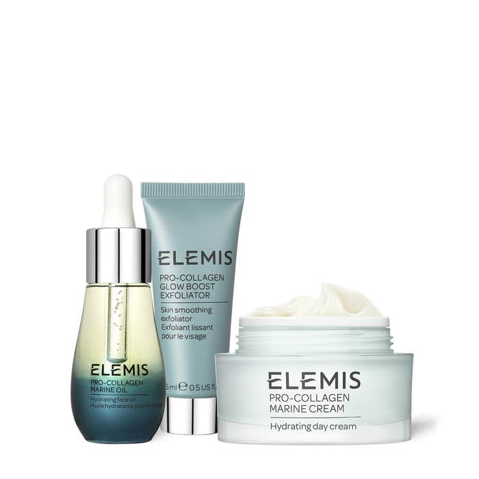 The Pro-Collagen Skin Trio Treat Gift Set Hydrate & Exfoliate Skincare Routine